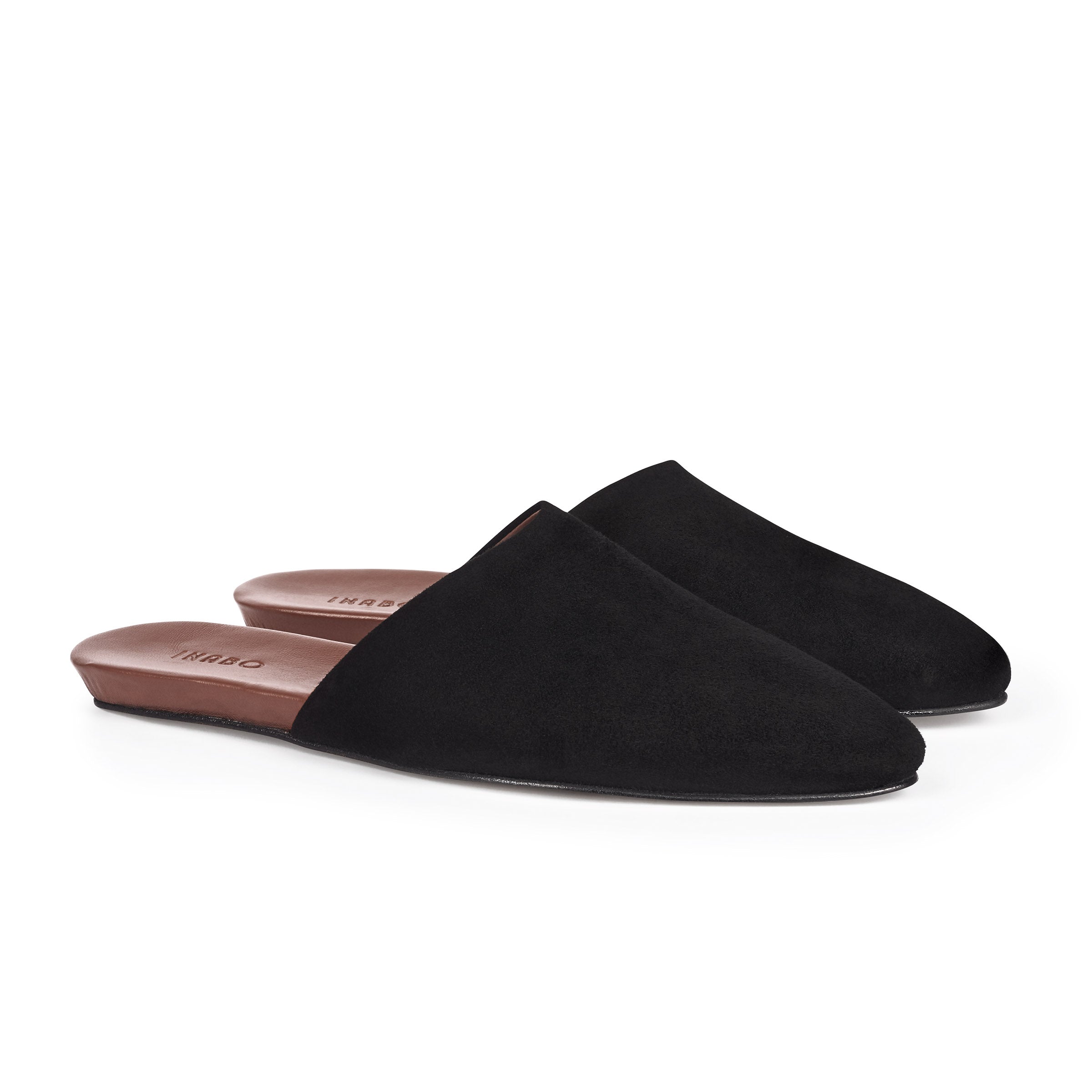 Womens leather sale sole slippers